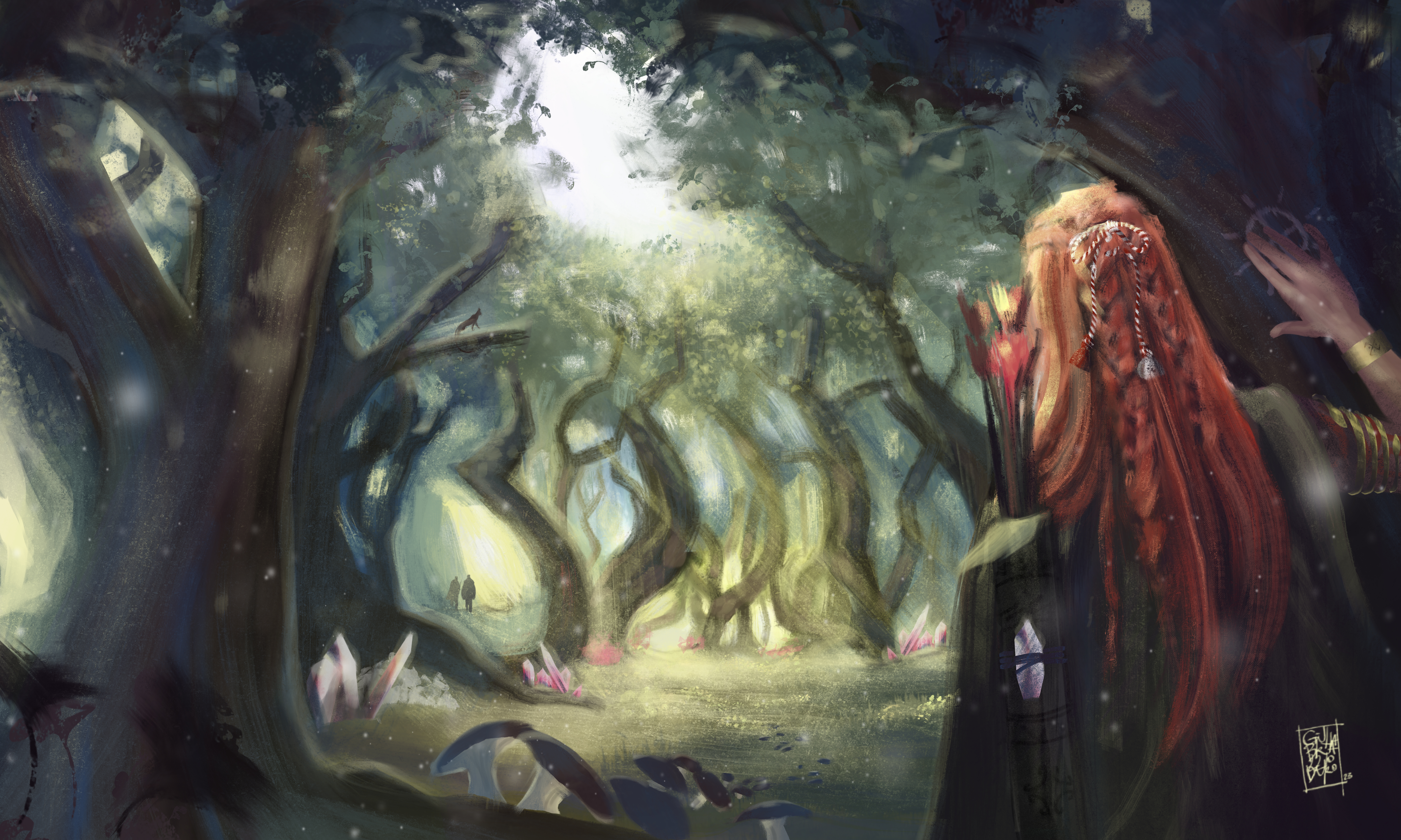 Ana in the forest